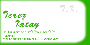 terez katay business card